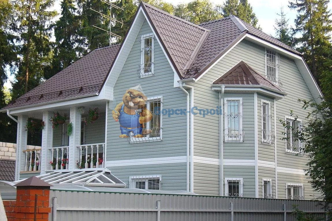Услуги отделки фасада дома сайдингом в Борск-Строй